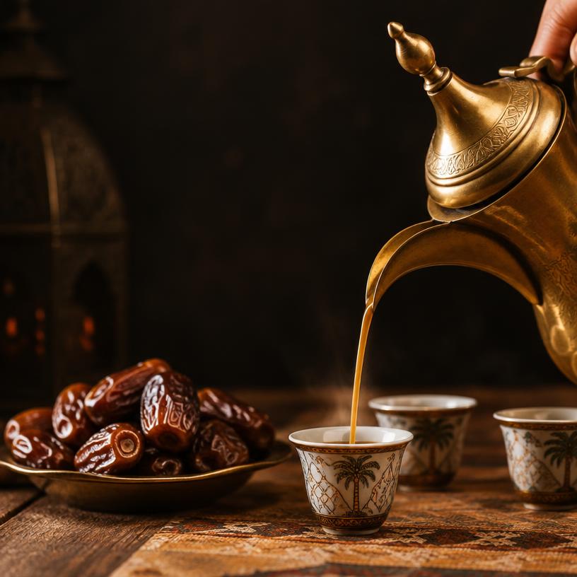 قهوة وتمر